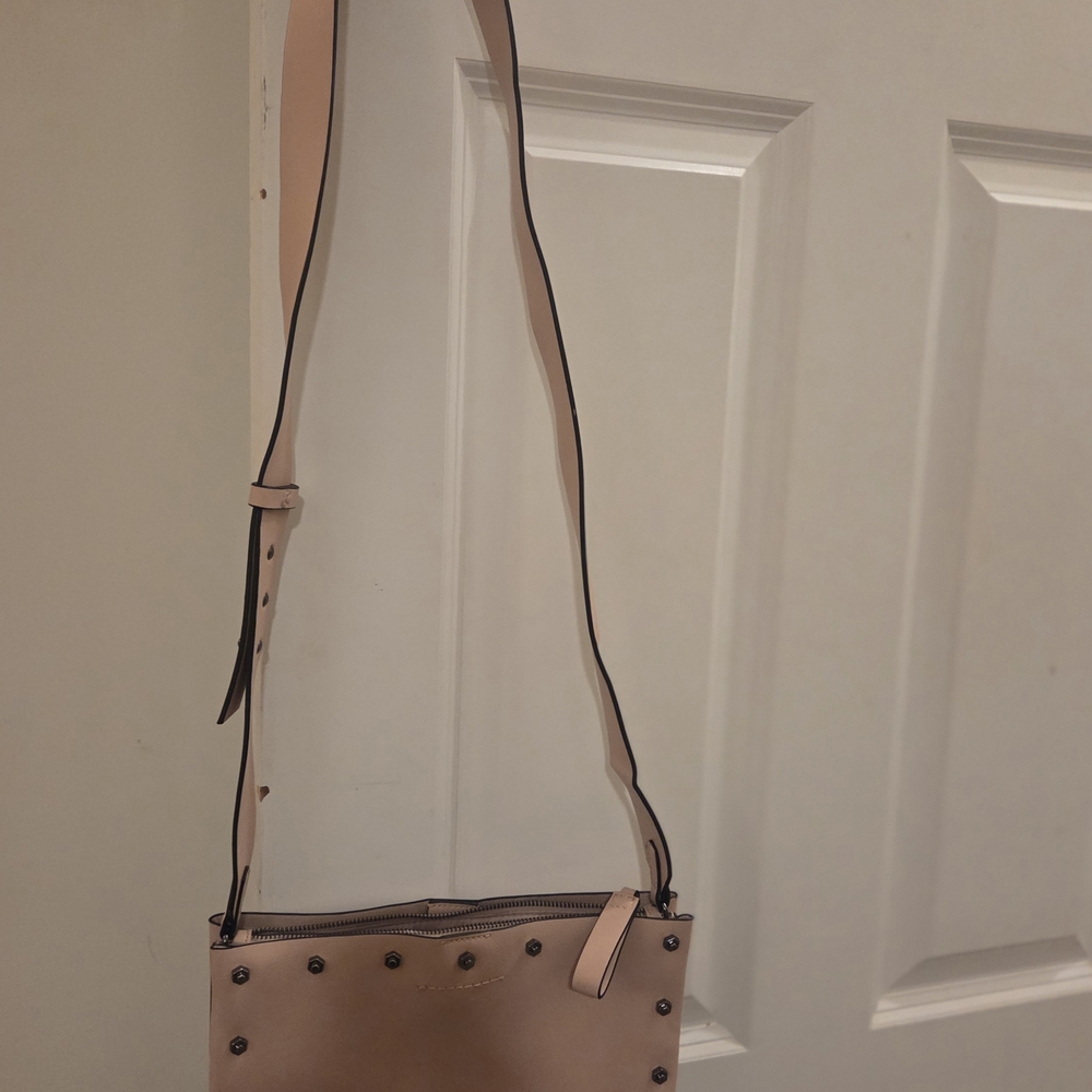 Express Tan Studded Crossbody Bag
